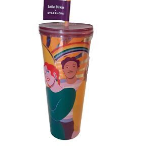 Starbucks Pride Month Sofie Birkin Cold Cup Tumbler 24 oz Summer 2024
